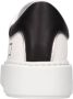 D.a.t.e. Witte Leren Sneakers met Zwarte Hieleninzet White Dames - Thumbnail 3