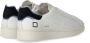D.a.t.e. Witte Sneakers met Crèmewitte Rubberen Neus en Suède Tong White Heren - Thumbnail 20