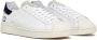 D.a.t.e. Witte Sneakers met Crèmewitte Rubberen Neus en Suède Tong White Heren - Thumbnail 9