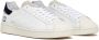 D.a.t.e. Witte Sneakers met Crèmewitte Rubberen Neus en Suède Tong White Heren - Thumbnail 35