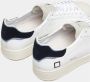 D.a.t.e. Witte Sneakers met Crèmewitte Rubberen Neus en Suède Tong White Heren - Thumbnail 11