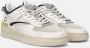 D.a.t.e. Leren Wit Blauwe Sneakers Multicolor Heren - Thumbnail 8