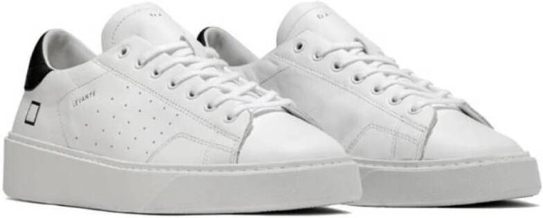 D.a.t.e. Witte Leren Lage Sneakers White Heren