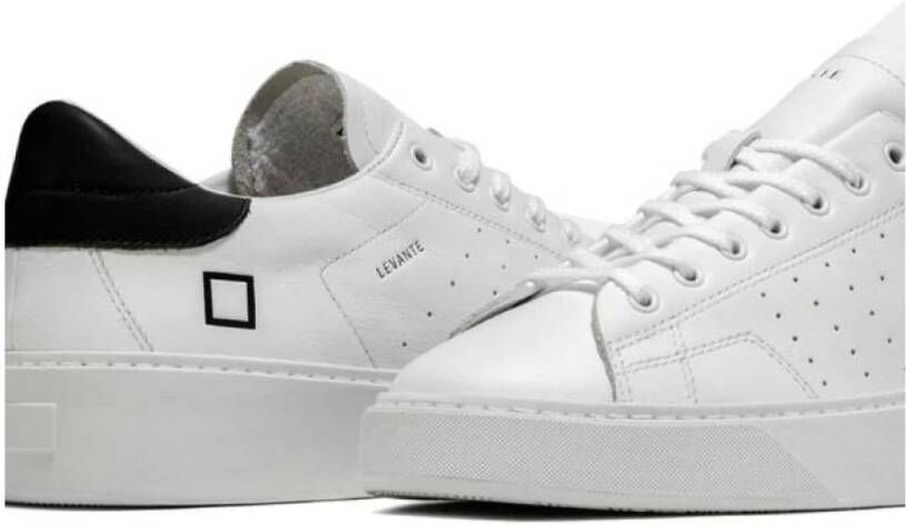 D.a.t.e. Witte Leren Lage Sneakers White Heren