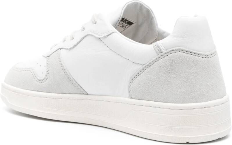 D.a.t.e. Witte Leren Lage Sneakers White Heren