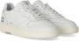 D.a.t.e. Witte leren sneakers met geperforeerde details White Heren - Thumbnail 9