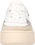 D.a.t.e. Witte Leren Sneakers met Teddy Hiel White Dames - Thumbnail 13