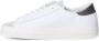 D.a.t.e. Witte Leren Sneakers met Zilveren Laminaat White Dames - Thumbnail 9