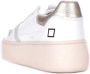 D.a.t.e. Witte Leren Sneakers met Ventilatiegaten en Luxe Gouden Hiel White Dames - Thumbnail 2