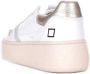 D.a.t.e. Witte Leren Sneakers met Ventilatiegaten en Luxe Gouden Hiel White Dames - Thumbnail 6