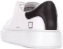 D.a.t.e. Witte Leren Sneakers met Zwarte Hieleninzet White Dames - Thumbnail 2