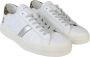 D.a.t.e. Witte Sneakers met Zilveren Details en Dierenprint White Dames - Thumbnail 4