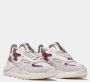 D.a.t.e. Witte Sneakers met Glanzend Fuchsia en Ivoor Leren Details White Dames - Thumbnail 12