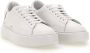 D.a.t.e. Witte Leren Sneakers met Zilveren Hiel Inzetstuk White Dames - Thumbnail 2