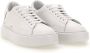 D.a.t.e. Witte Leren Sneakers met Zilveren Hiel Inzetstuk White Dames - Thumbnail 4