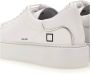 D.a.t.e. Witte Leren Sneakers met Zilveren Hiel Inzetstuk White Dames - Thumbnail 6