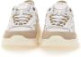 D.a.t.e. Witte Sneakers van Technische Stof met Wit Leer en Beige Nubuck Inzetstukken White Dames - Thumbnail 6
