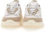 D.a.t.e. Witte Sneakers van Technische Stof met Wit Leer en Beige Nubuck Inzetstukken White Dames - Thumbnail 6