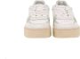 D.a.t.e. Witte Leren Sneakers met Ventilatiegaten en Luxe Gouden Hiel White Dames - Thumbnail 9