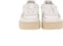D.a.t.e. Witte Leren Sneakers met Ventilatiegaten en Luxe Gouden Hiel White Dames - Thumbnail 5