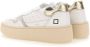 D.a.t.e. Witte Leren Sneakers met Ventilatiegaten en Luxe Gouden Hiel White Dames - Thumbnail 11