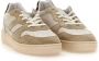 D.a.t.e. Ivory Lage Sneakers met Suède Details en Ponyhaar Patch Beige Dames - Thumbnail 5