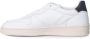 D.a.t.e. Witte sneakers met geperforeerde neus en geëmbosseerd logo White Heren - Thumbnail 10