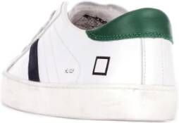 D.a.t.e. Witte Leren Logo Zij Sneakers Wit Heren