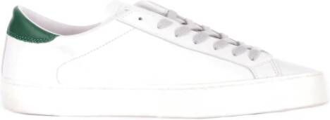 D.a.t.e. Witte Leren Logo Zij Sneakers Wit Heren