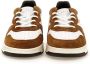 D.a.t.e. Witte Leren Sneakers met Bruine Suede Inzetstukken White Heren - Thumbnail 6