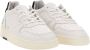 D.a.t.e. Witte Leren Sneakers met Gedurfde Zwarte Inzet White Heren - Thumbnail 5
