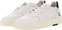 D.a.t.e. Witte Leren Sneakers met Gedurfde Zwarte Inzet White Heren - Thumbnail 6