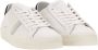 D.a.t.e. Witte leren sneakers met suède inzetstukken White Heren - Thumbnail 7