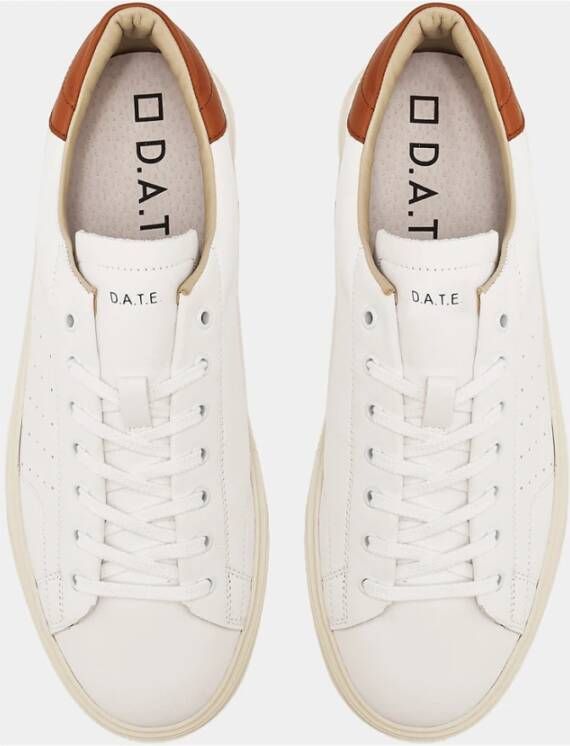 D.a.t.e. Hoogwaardige leren sneakers voor stijlvolle mannen Wit Heren
