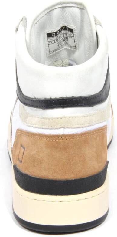 D.a.t.e. Sport High Horsy Leren Schoenen Wit