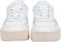 D.a.t.e. Witte Leren Sneakers met Ventilatiegaten en Luxe Gouden Hiel White Dames - Thumbnail 2
