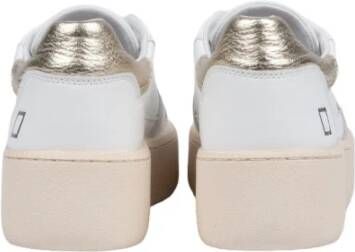 D.a.t.e. Step Calf Wit en Goud Sneakers Wit Dames