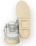 D.a.t.e. Witte Leren Platte Schoenen Geperforeerde Neus White Heren - Thumbnail 12