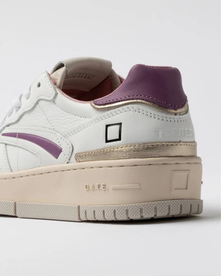D.a.t.e. Suède Sneakers met Ademende Details