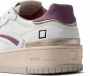 Date Sneakers W421-TP-CA-IP TORNEO PURE CALF-WHITE PURPLE - Thumbnail 6