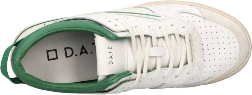 D.a.t.e. Torneo Leather Bianco-Verde Sneakers