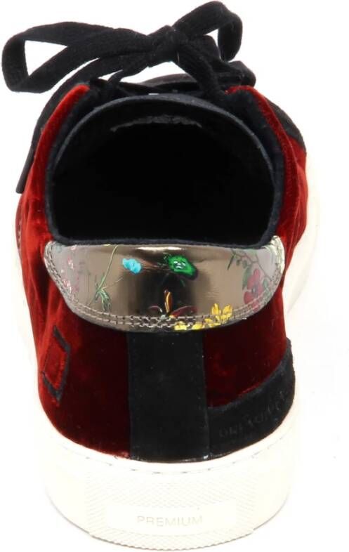 D.a.t.e. Velvet Rode Schoen Model Newman