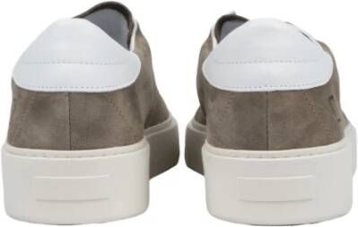 D.a.t.e. Vintage Groene Militaire Sneakers Grijs Heren