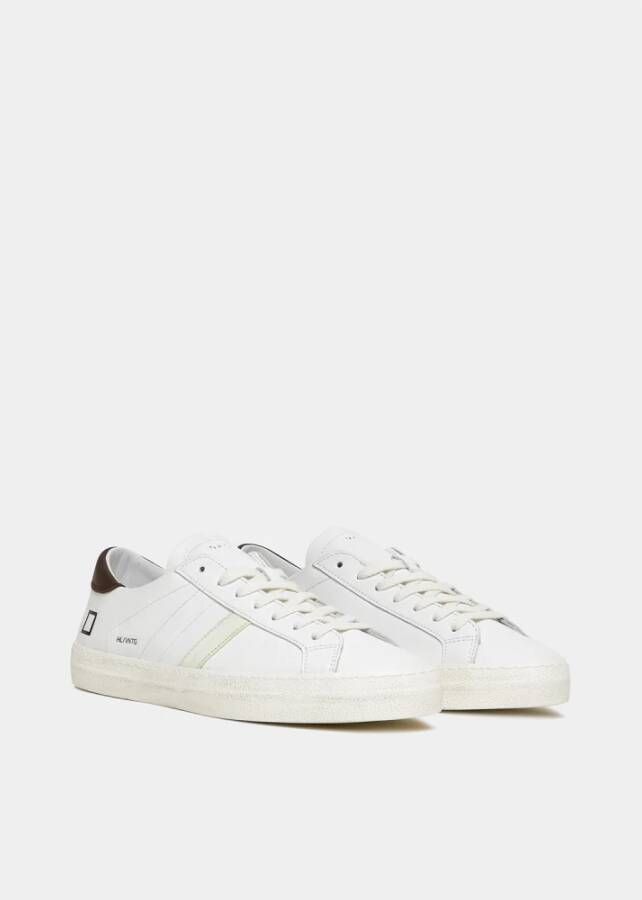 D.a.t.e. Vintage Hill Low Sneakers Bruin White Heren