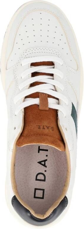 D.a.t.e. Vintage White-Cuoio Court 2.0 Sneakers