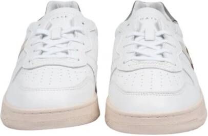D.a.t.e. Vintage Wit en Blauw Court Sneakers Wit Heren