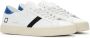 D.a.t.e. Wit Blauw Leren Lage Sneaker White Heren - Thumbnail 3