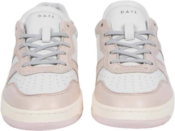 D.a.t.e. Wit en roze Court 2.0 Sneakers Multicolor Dames