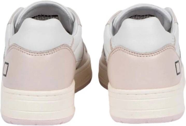 D.a.t.e. Wit en roze Court 2.0 Sneakers Multicolor Dames
