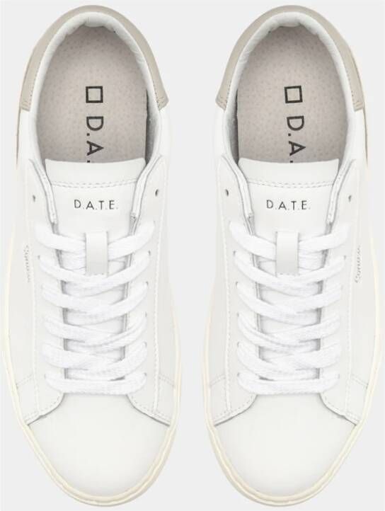 D.a.t.e. Wit-Roze Damessneakers White Dames